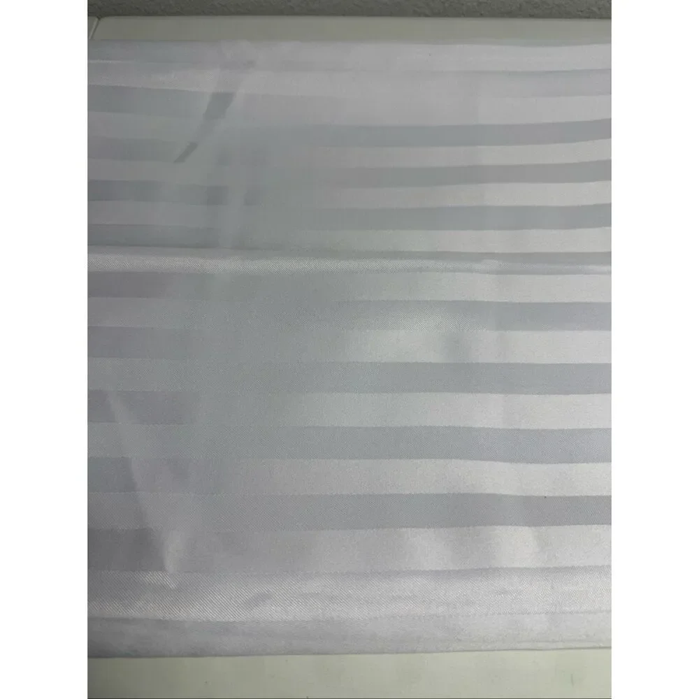 Better Home White Regal Stripe Tablecloth 84” X 60”